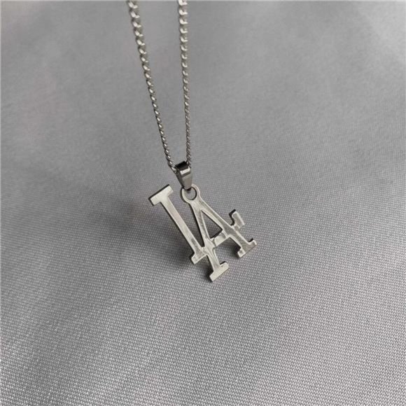 NEW MLB Los Angeles LA Dodgers Sterling Silver Team Pendant Logo Necklace 20" - Picture 5 of 9